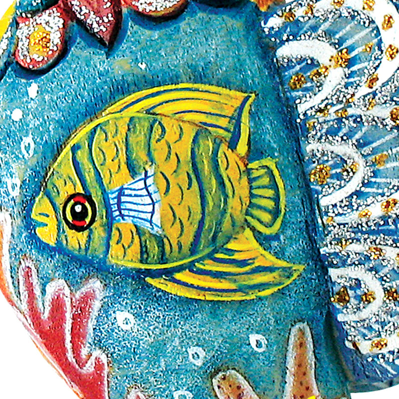 Décoration murale porte de plage hippocampe porte