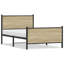 Vidaxl Metal Bed Frame Without Mattress Sonoma Oak-131449183