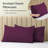Luxclub 4 PC Eggplant Full Silky Soft Cooling Extra Deep Pocket Performance Sheet Set-123418271-123418288