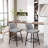 Counter Height Swivel Bar Stools Set Of 2, 360° Swivel Upholstered With Back And Metal Legs, 25.6/, Bar Stool