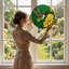 Panneau de vitrail 12 "Hummingbird Flower-674887647