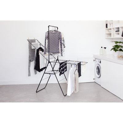 Séchoir à vêtements pliable avec tringle à vêtements (82 pieds) BrabantO HangOn