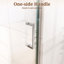 Porte de douche pivotante semi-encadrée 86 cm (L) x 183 cm (H), verre trempé SGCC 6 mm-126704978