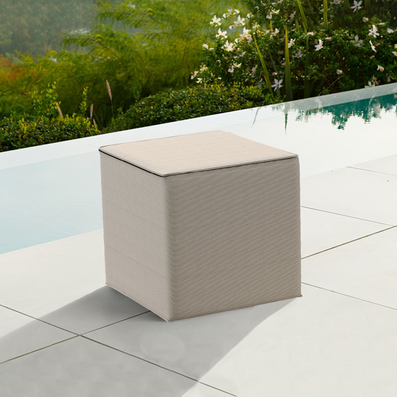 Outdoor Seating Cushion Cover, 20" W x 20" D, Beige