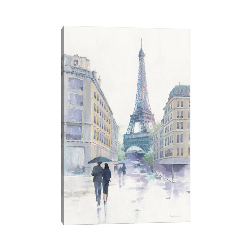 Walking In The Rain by Avery Tillmon - Wrapped Canvas Painting, 101.6 cm H x 66.04 cm W x 3.175 cm D
