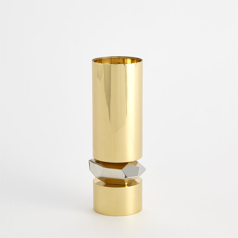 Romano Candle Holder-Tall, Brass