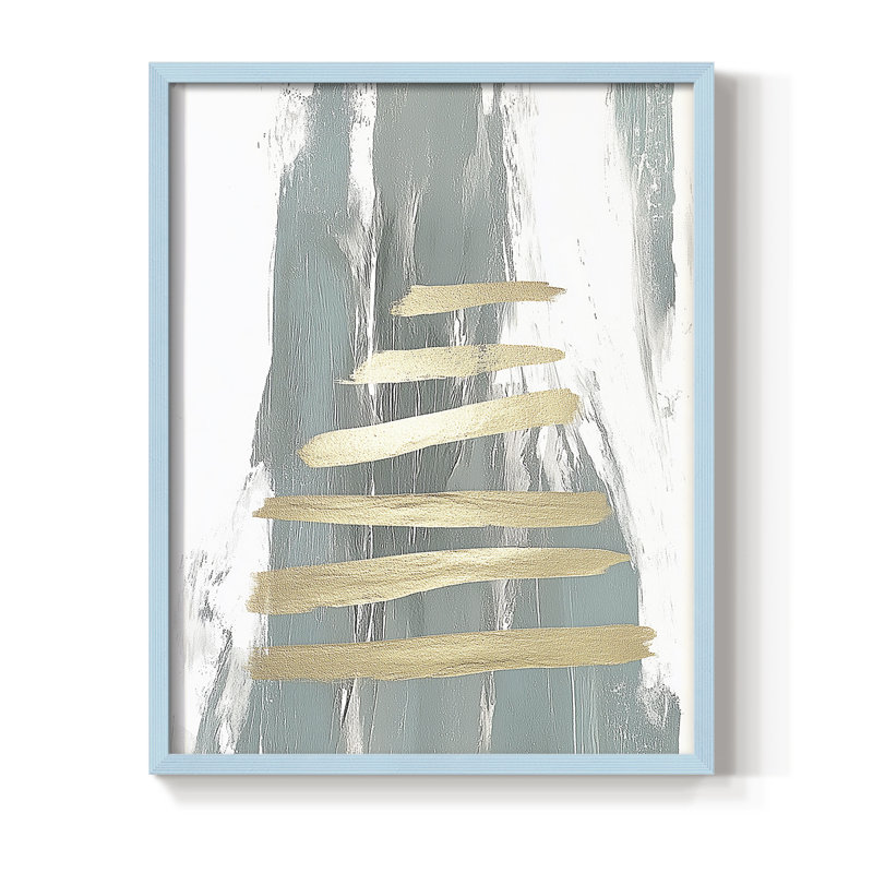 «Christmas Holiday Art DCCDXIX», reproduction d'art encadrée - bois massif, Bleu, H 15 po x l 12 po