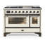 Majestic III Series 48 Inch Dual Fuel Range with 5 Sealed Burners, Griddle, Frenchtop in Matte Graphite (Liquid Propane, Burnished Trim)-934303584-934303592-934303599