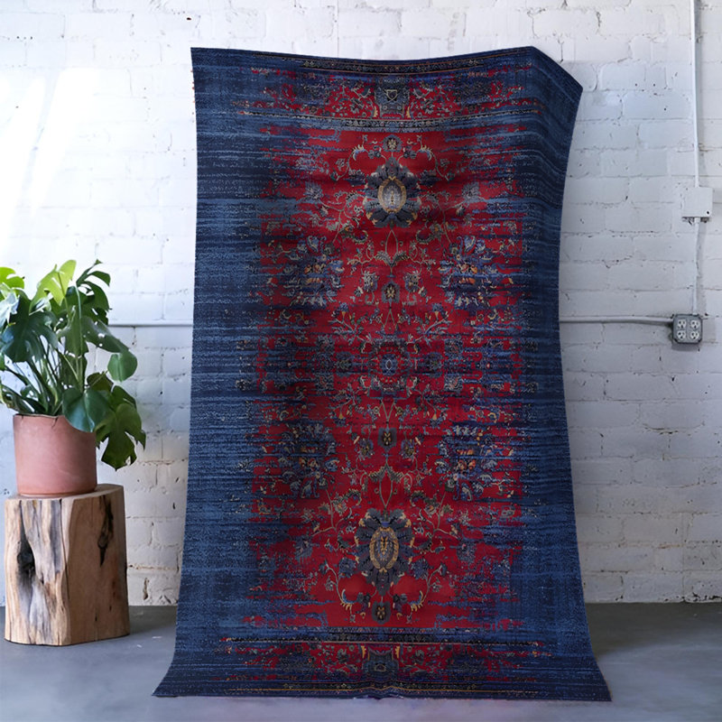 Tapis intérieur / extérieur en polypropylène tissé à la machine Sabaudin, Rectangle 3 pi 11 po x 6 pi 7 po