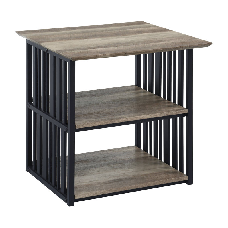 Table de chevet, finition noire