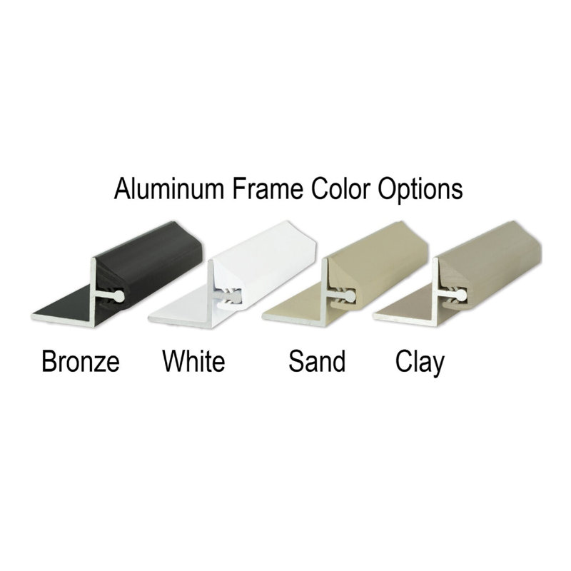 Fibre de verre et aluminium, H 96 po x l 108 po