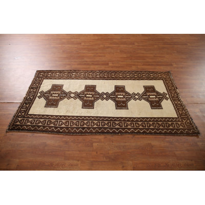 Geometric Gabbeh Persian Rug 3x6