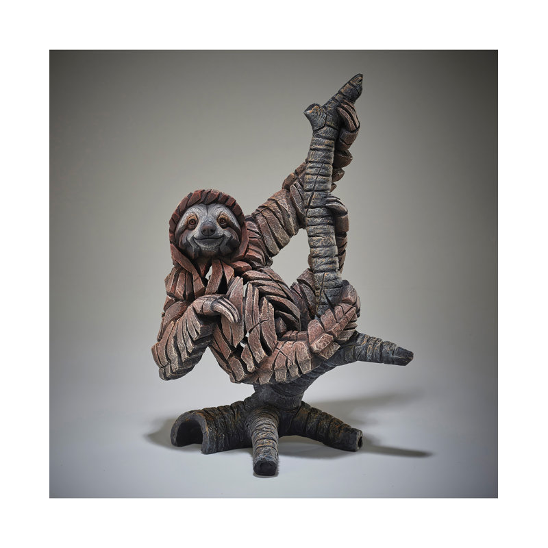 Figurine de sculpture paresseux H 18,6 po