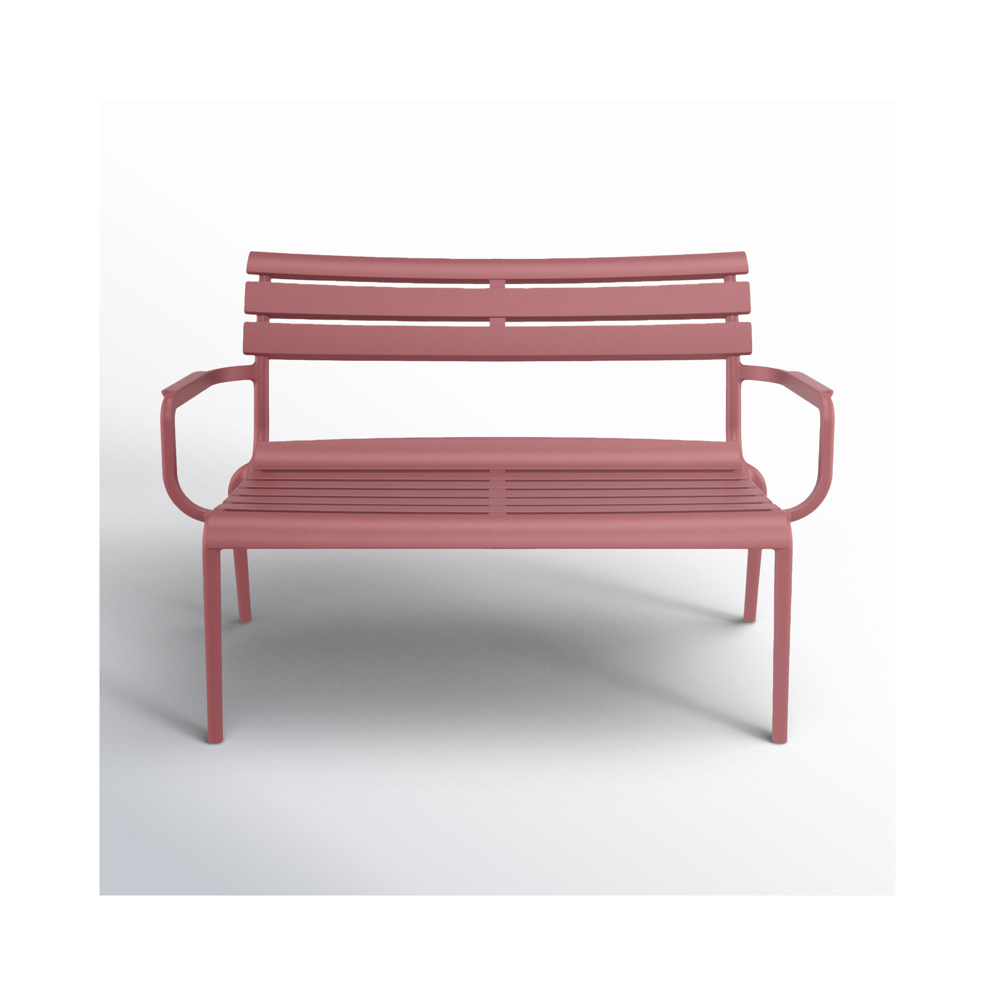 Ruta Paris 46'' Outdoor Bench, Marsala 