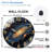 Galaxy Spiral Art Wall Clock  Home Decor Art - 12'' Modern Glass Wall Clock
