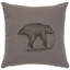 Coussin Wooded River Image - Bear on a Log - Coton albâtre-291195619