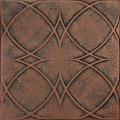 Carreau de plafond en polystyrène encollé 1,6 pi x 1,6 pi Circles and Stars