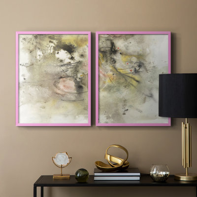«Soft Inspiration I», reproduction encadrée de qualité supérieure - prête à être accrochée - aucun clou requis - aucun clou requis