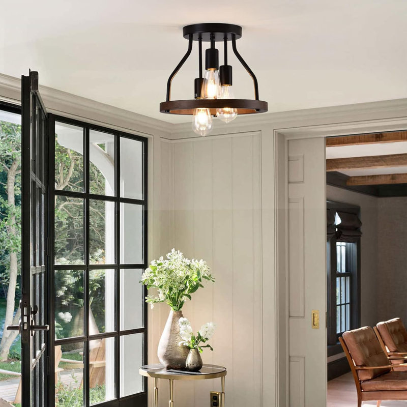 Plafonnier semi-encastré Farmhouse Chandeliers