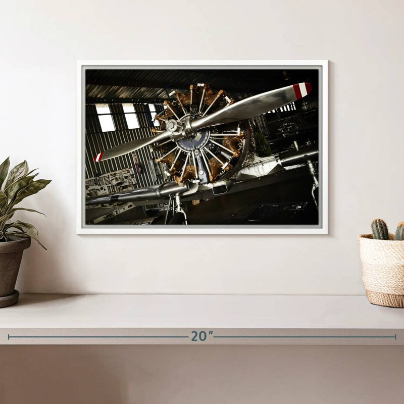 Hélice de guerre, Cadre flottant blanc, 13 po x 9 po