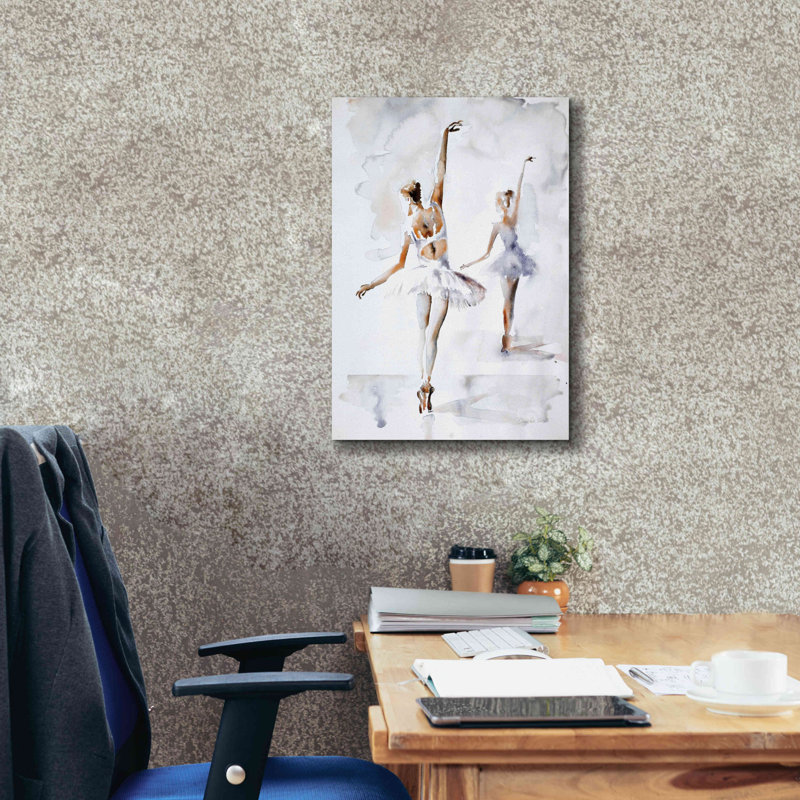 «Ballerina In Blue» par Aimee Del Valley, estampe numérique sur toile, H 26 po x l 18 po x P 0,75 po