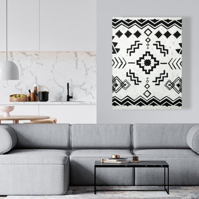 Motifs éthiques - Toile à motif noir pour la décoration intérieure