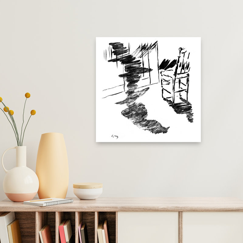 The Raven Classic Minimalist Abstract Wall Art Print by Edouard Manet - Wrapped Canvas Print, 60.96cm H x 60.96cm W