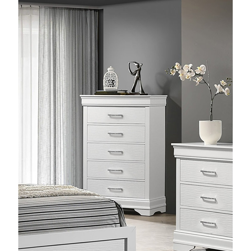 Commode décorative de luxe 1 pièce blanc