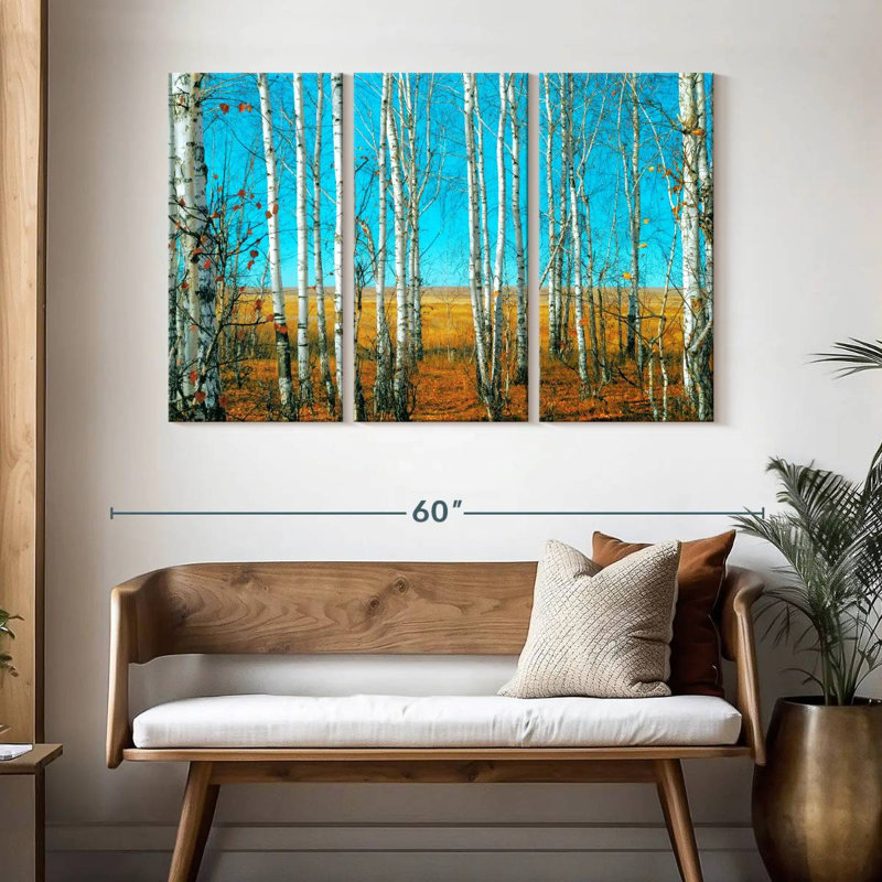 Harnek Birch Forest In October, 32" H x 50" W