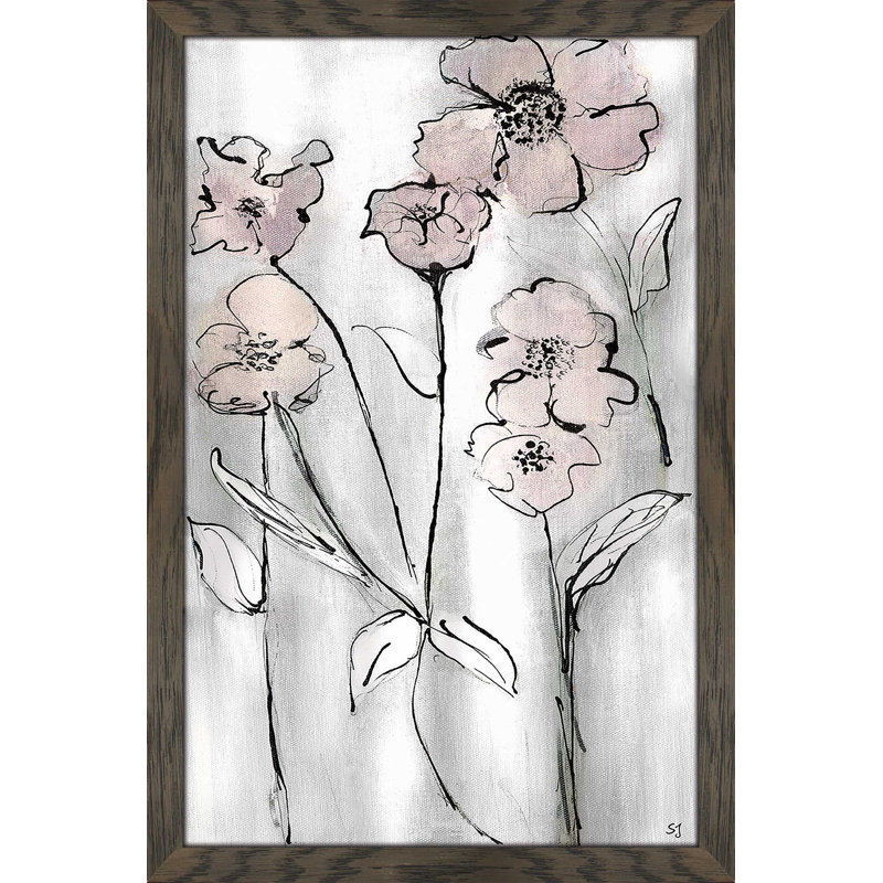 «Wildflowers II» par Susan Jill - reproduction d'art encadrée, H 27,5 po x l 21,5 po x P 0,75 po