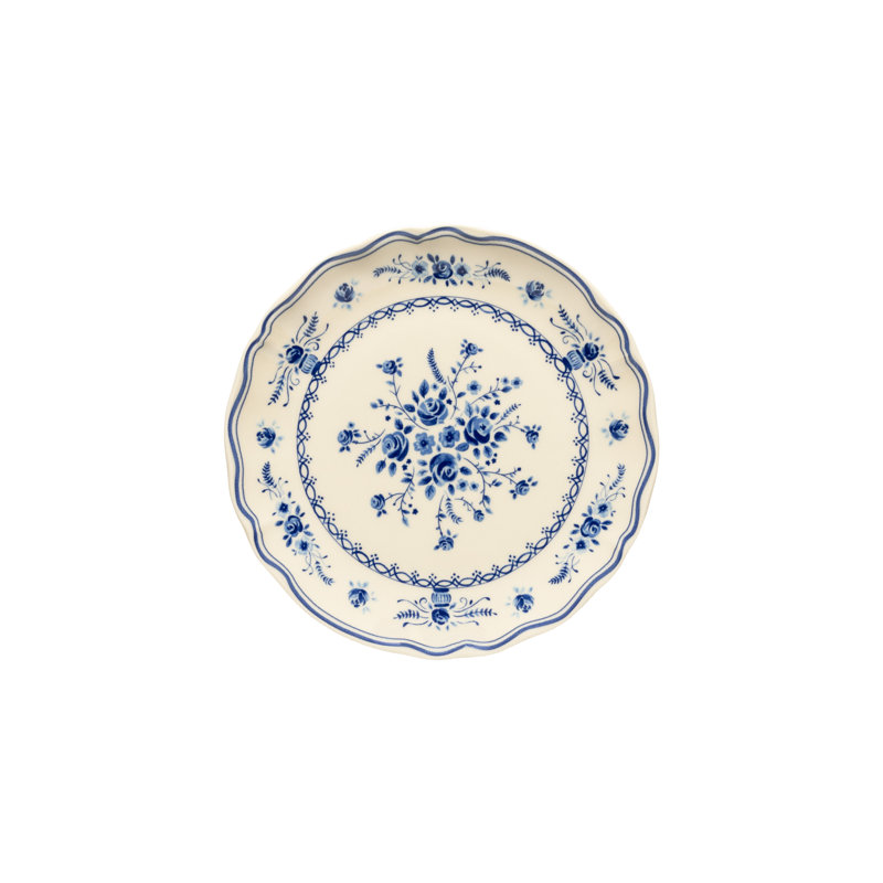 Assiettes à salade vila, Beige / bleu