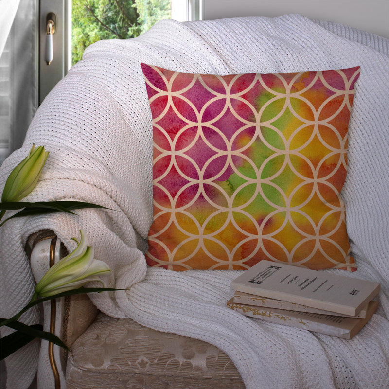  Coussin décoratif Rainbow, 14 po x 14 po