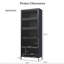 Grande vitrine en fer 78,75 po