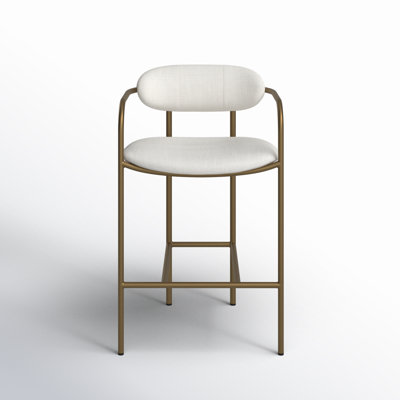 Belarus Upholstered Counter Stool with Metal Frame