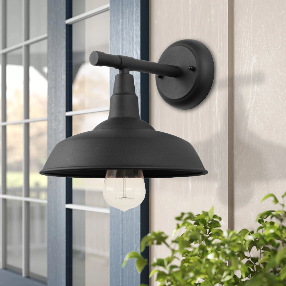 Coster 1 - Bulb 11.25" H Outdoor Barn Light Gracie Oaks Fixture 