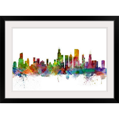 «Francy Chicago Illinois Skyline» par MIchael Tompsett - impression