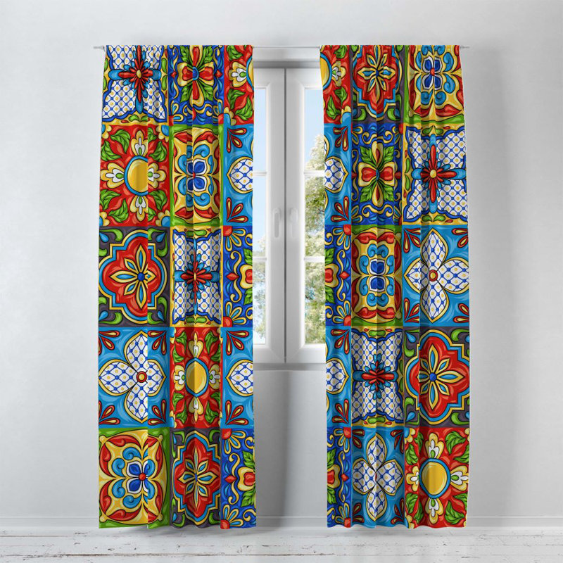 Semi Sheer Curtain Pair, 20" W x 82" L