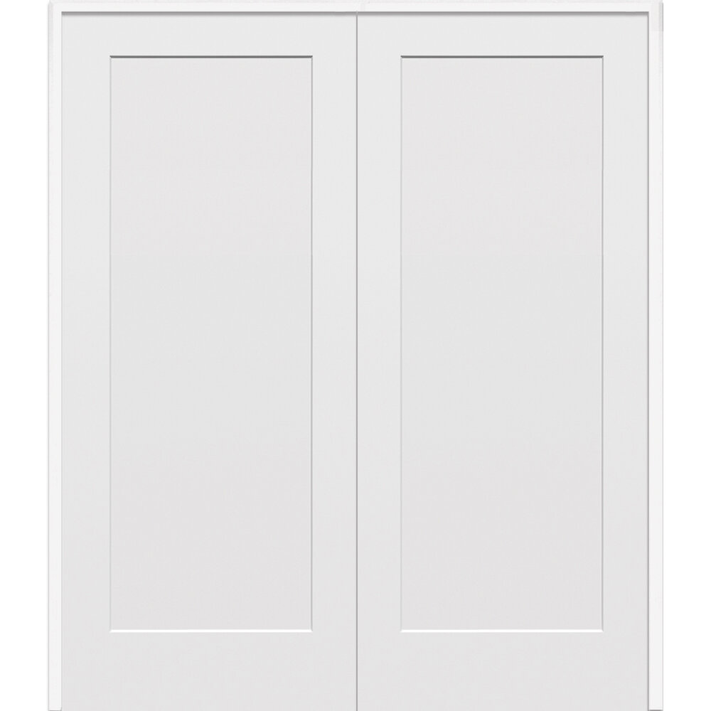 Verona Home Design Molded Interior Door 80'' Solid + Manufactured Wood ...