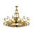 42 - Light Dimmable Wagon Wheel Chandelier