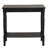 Minneiska Wood Slim Turned 1 Shelf Black Console Table-2094597679
