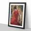 Spanish Flamenco Dancer in Abstract - Picture Frame Painting Print on MDF-55726614-55726617