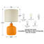 Lampe de table en céramique 17,5 "-1868034628