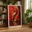 Dance of Golden Koi Japandi - Wrapped Canvas-442384043-442384044