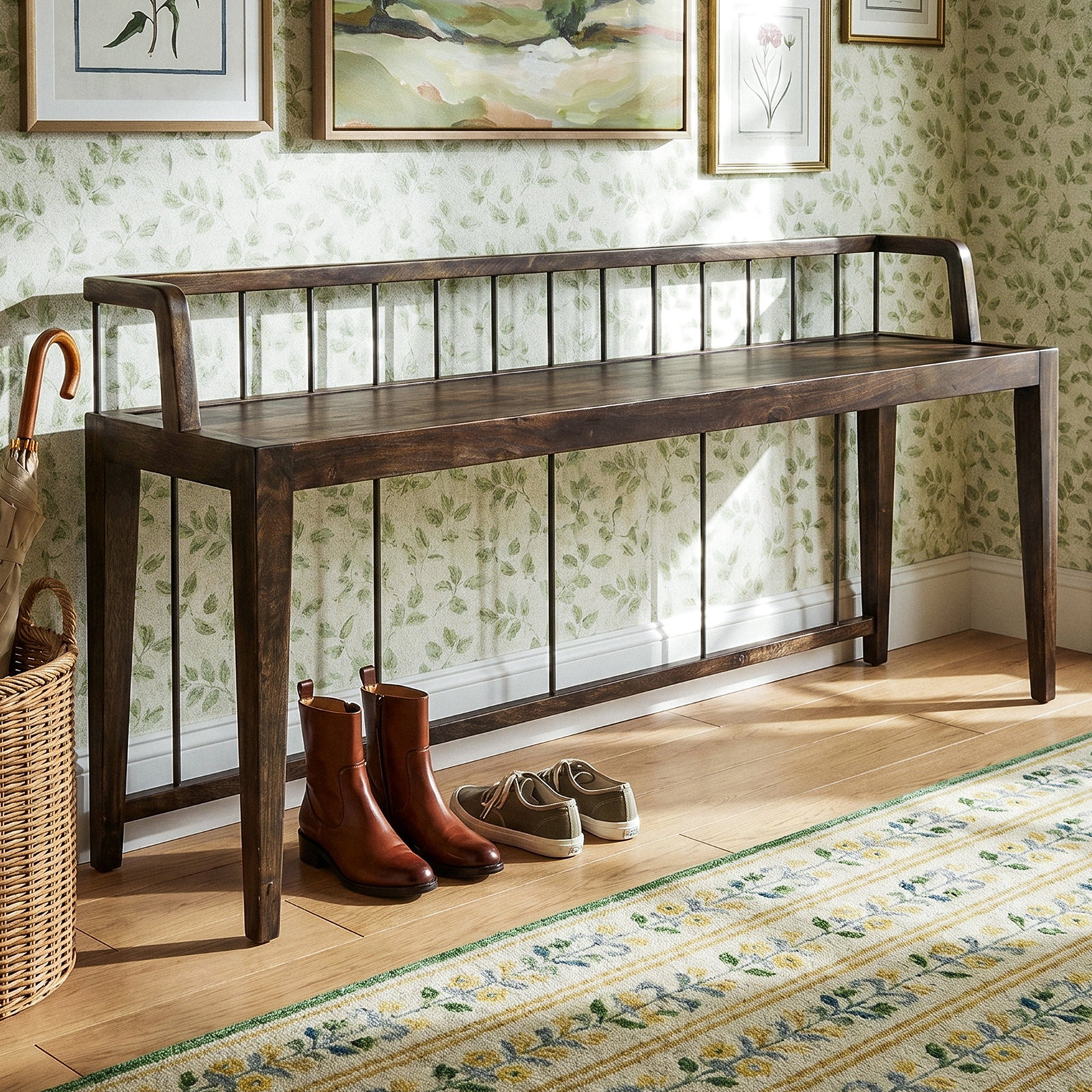 Cili 60" Solid Wood Bench