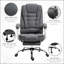 Chaise de bureau en polyester, pivotante, support lombaire, hauteur réglable, appui-tête, repose-pieds, roulettes