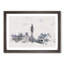 The Houses Of Parliament London Watercolour - Single Picture Frame Print on MDF-56740330-56740332