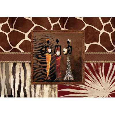 Ethnic 1 - Wrapped Canvas Print