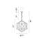 Luminaire suspendu antique de 17 po - lustre rustique moderne à 3 lumières avec base d'ampoule E12 - Compatible avec DEL pour les lumières chaudes, les maisons de campagne et les maisons industrielles - Certifié BACL-1525562909