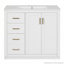 Armoire de meuble-lavabo de 36 po avec lavabo en céramique, 3 tiroirs et portes à fermeture douce-274001202