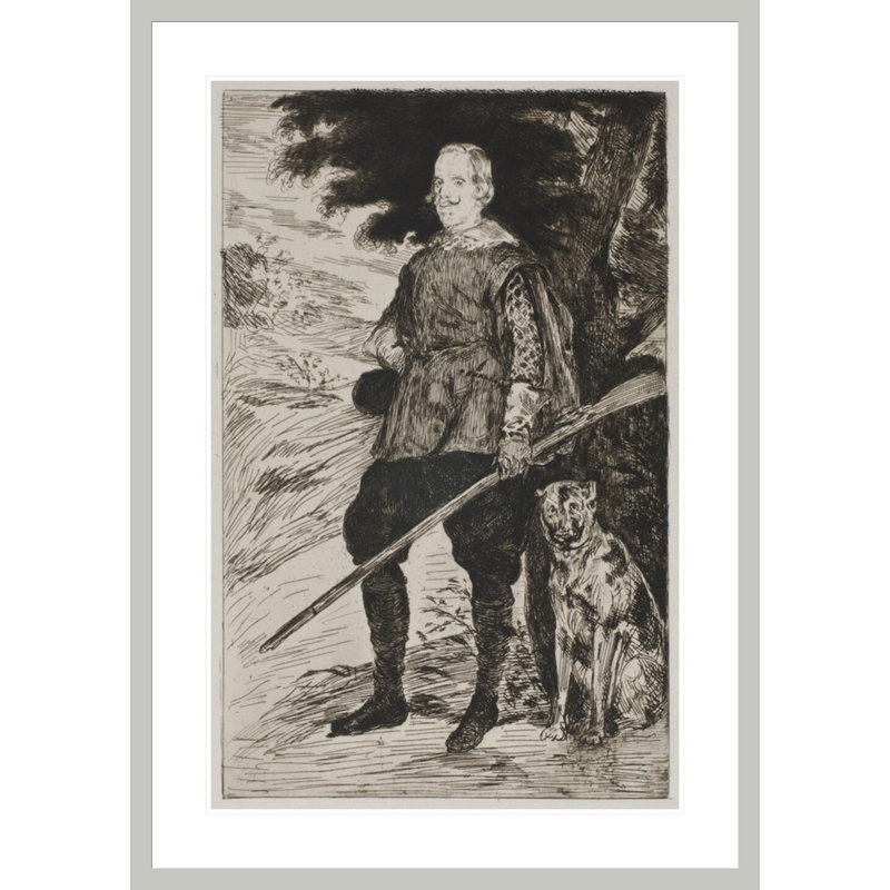 «Philip IV (d'après Velasquez)» par impression giclée encadrée, H 41,5 po x l 29,35 po